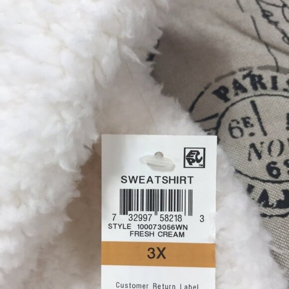 Style & Co Plus Size Cowlneck Faux Sherpa Sweater - Picture 5 of 6